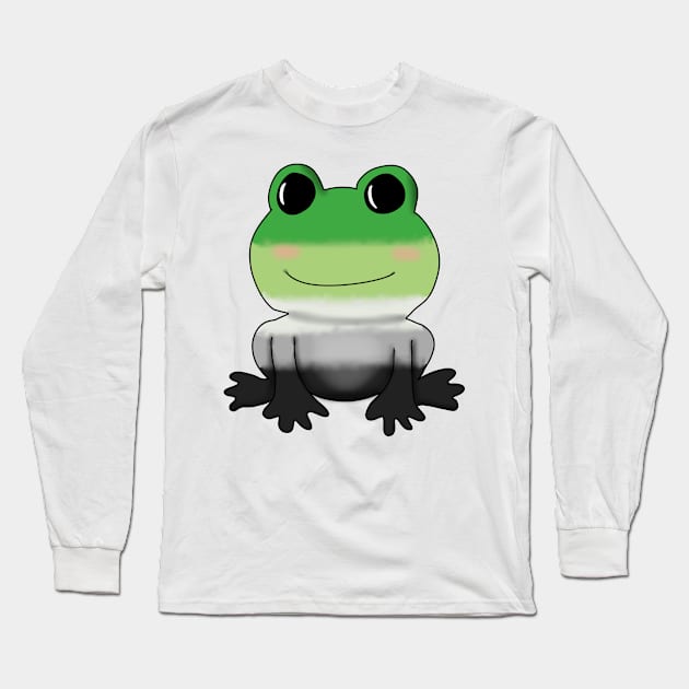 Aromantic Frog Long Sleeve T-Shirt by Becky-Marie